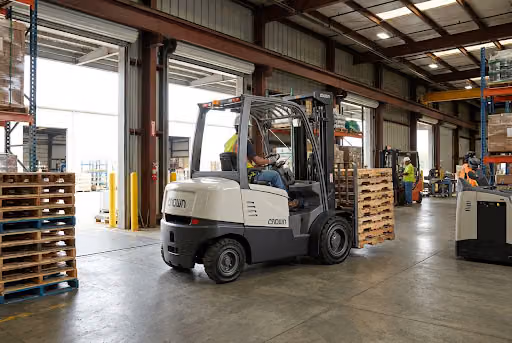 Forklifts and aerial access work platforms